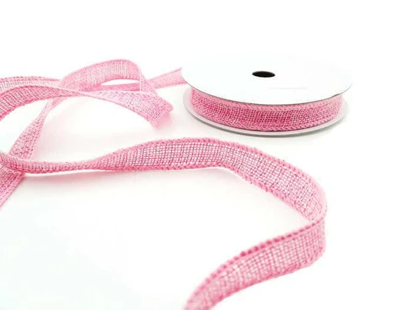 Kurdela jüt Kanavice 3cm PEMBE 10mt. ürün görseli 1