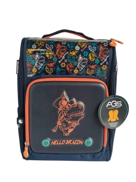 Hello Dragon Okul Çantası Model 7 Blue CN0014 - Resim 2