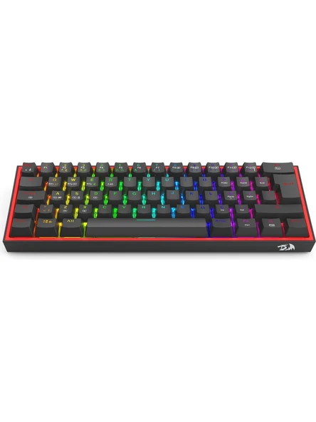 REDRAGON K616 FİZZ PRO RGB RED SWİTCH 2.4GHZ KABLOSUZ TÜRKÇE MEKANİK OYUNCU KLAVYESİ SİYAH - Resim 4