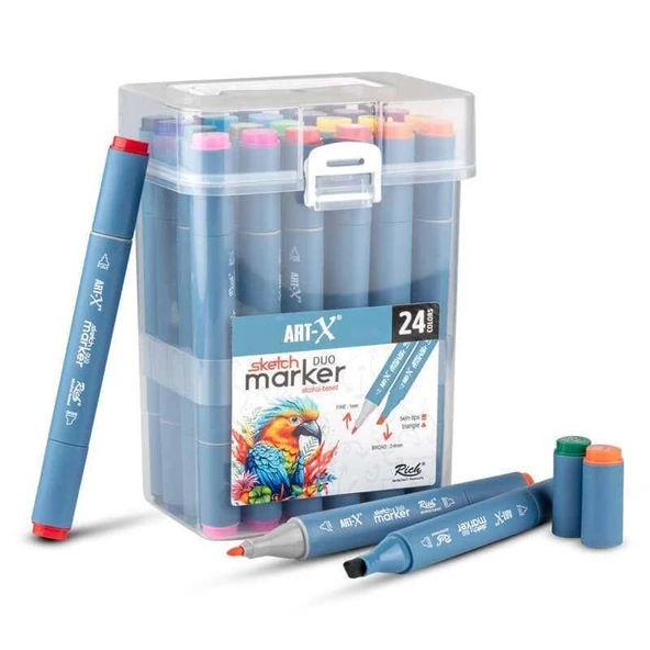 Rich Art-X Sketch Marker Duo 24 Lü Set 18047 ürün görseli 1