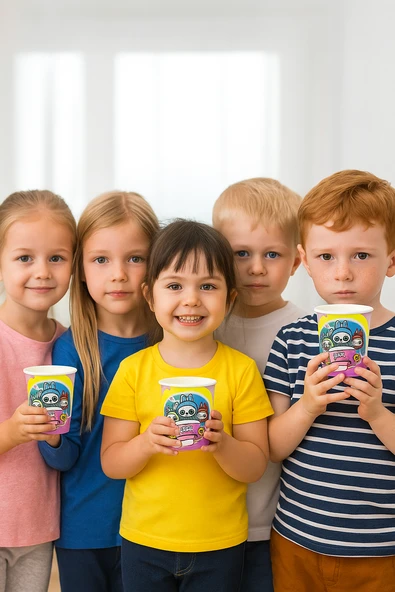 Bardak Labubu 8li karton bardak 7 oz ürün görseli 1