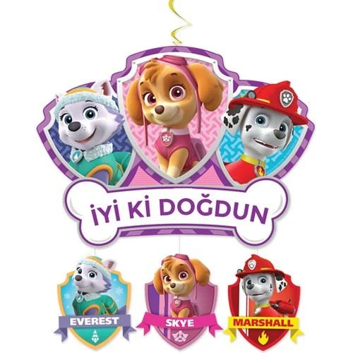 Asmalı tavan sarkıt süsü büyük1li PAW PATROL sky e ürün görseli 1