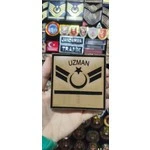 Çukurova Ütü Bizon Derisinden Uzman Çavuş 1 Kademeli Kol Rütbe 9 cm x 9 cm Cırtlı 2 Adet (Komando, ürün görseli 1