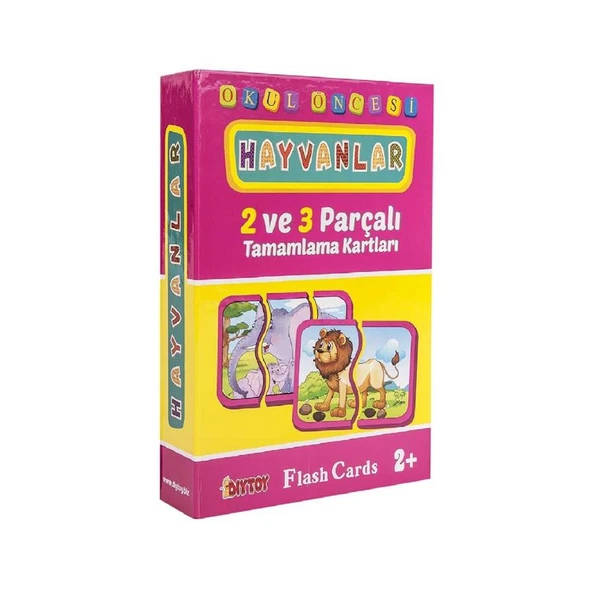 Diytoy Cards Book 2-3 Prç Tamamlama Hayv ürün görseli 1