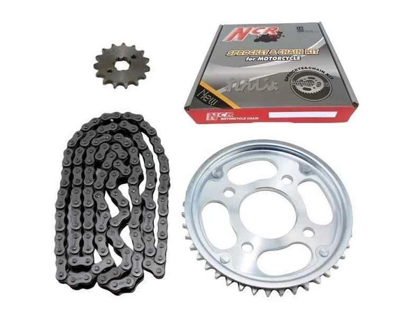 Honda Cbf 150 Ön-Arka Dişli Zincir Set Ncr 428H 128L 15-42T ürün görseli 1