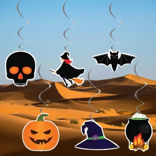 Asmalı Sarkıt süsü Halloween 6 lı Helezon - Resim 5