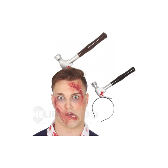 Halloween Cadılar Bayramı Çekiç modeli Taç Korku Aksesuarı ürün görseli 1