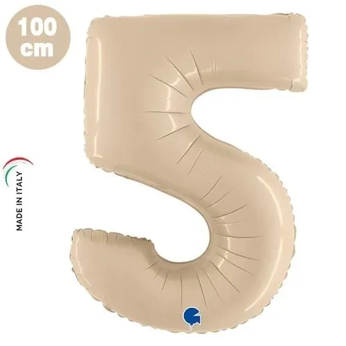 Folyo Rakam 5 Satin krem 40 Inc 101 Cm GRABO ürün görseli 1
