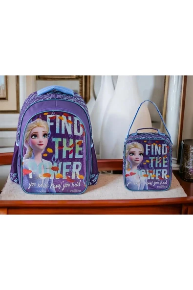 Frozen ilkokul çantası ve frozen beslenme çant.set ürün görseli 1
