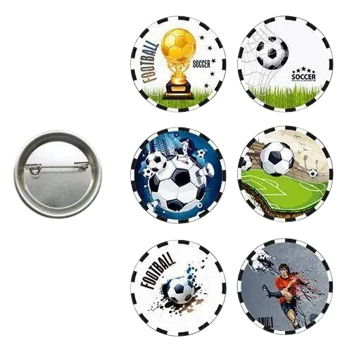 Lisanslı Yaka çanta rozeti FUTBOL 6LI ürün görseli 1