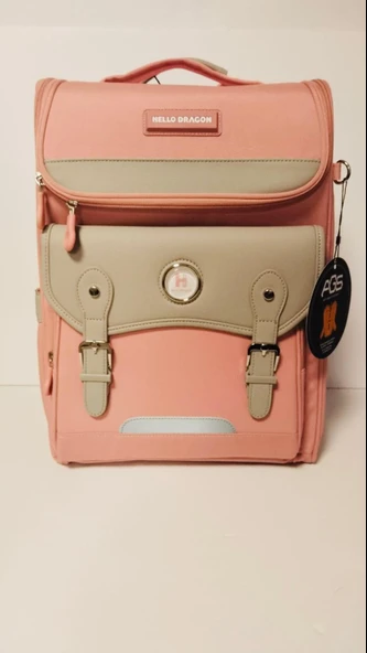 Hello Dragon Okul Çantası Model 13 Pembe CN0034 - Resim 2