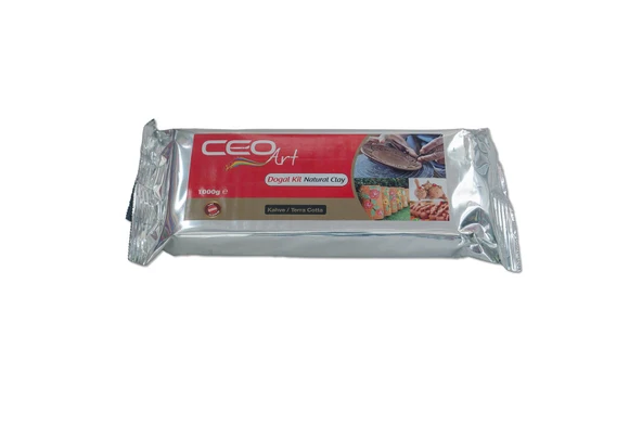 Seramik hamuru KAHVERENGİ 1000 gr.CEO-DK0006 ürün görseli 1