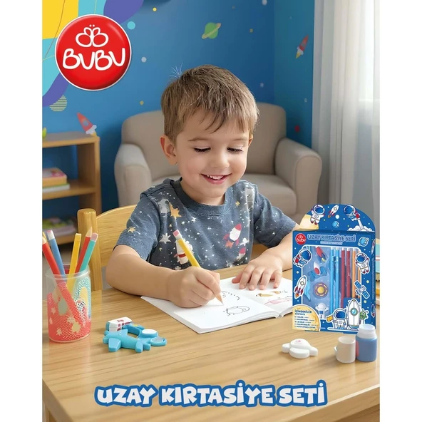 Bu-Bu Kırtasiye Seti Uzay ürün görseli 1