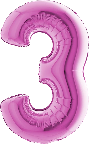 5 Rakam Folyo Balon Pembe 40Inc 100cm ürün görseli 1