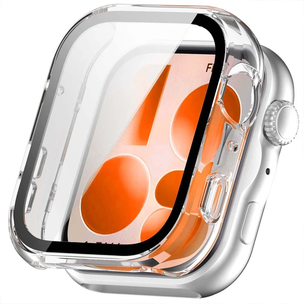 Huawei Watch Fit 5 Uyumlu Kasa Uyumlu Kılıf Sert PC Kasa ve Ekran Koruyucu Kılıf  Şeffaf ürün görseli 1