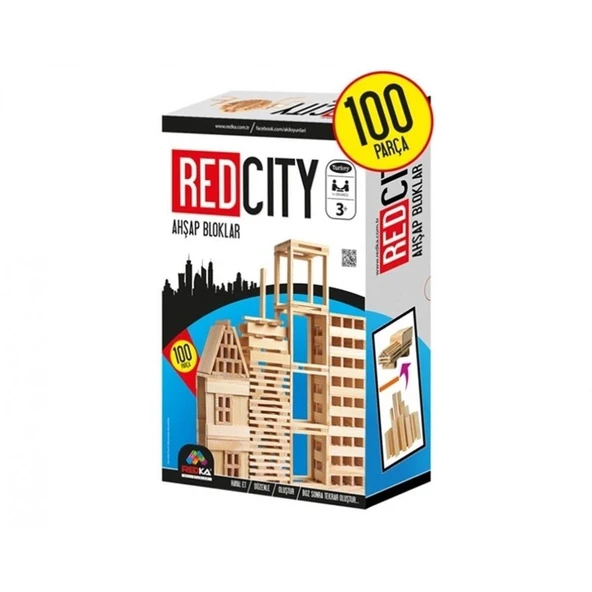Redka Akıl Oyunu Redcity Ahsap Bloklar ürün görseli 1