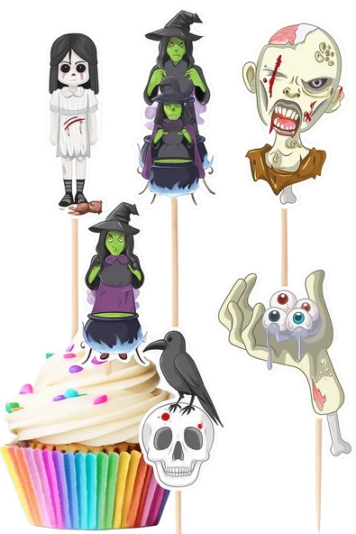 Kürdan Korkunç Halloween 10'lu Şekilli Kürdan - Resim 5