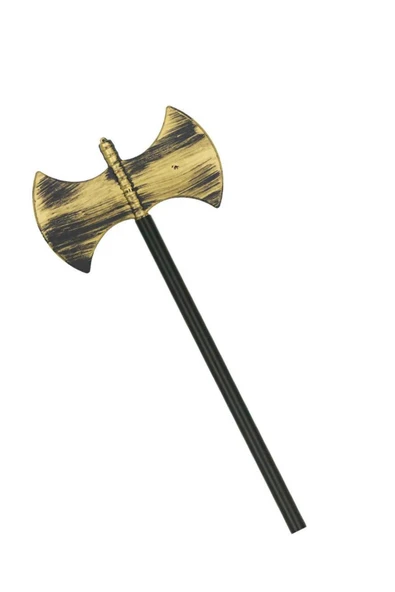 Halloween Çubuklu Çift Yönlü Eskitme Balta 100 Cm - Resim 3