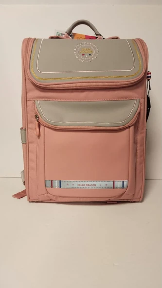 Hello Dragon Okul Çantası Model 14 Pembe CN0037 - Resim 3