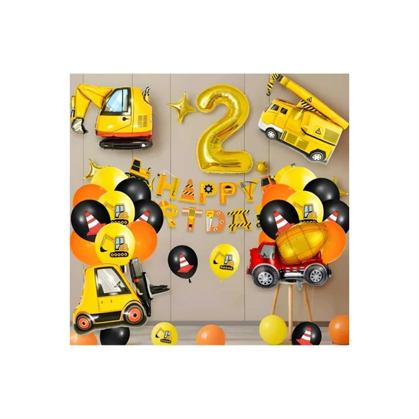 Folyo Balon VİNÇ 77x86cm - Resim 2