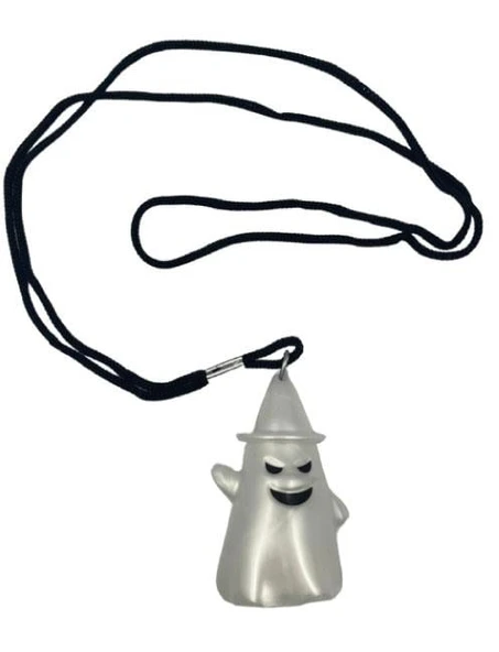 Halloween Hayalet Modeli kolye ışıklı 6x3cm - Resim 4
