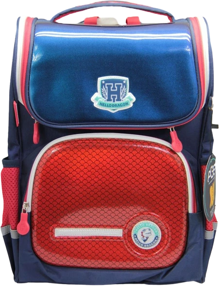 Hello Dragon Okul Çantası Model 5 Red CN0011 ürün görseli 1
