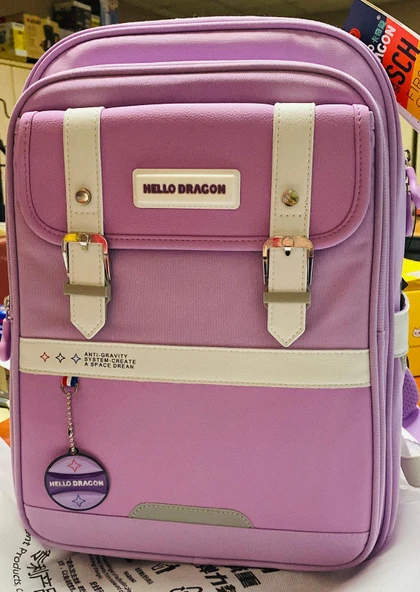 Hello Dragon Okul Çantası Model 17 Mor CN0043 - Resim 2
