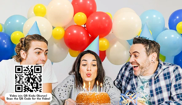 Balon Dekorasyon seti DİNAMİK MAVİ 70li set ürün görseli 1
