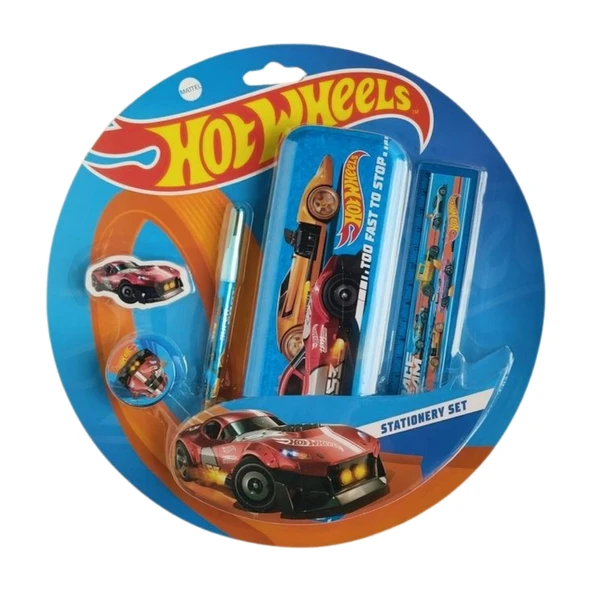 Hotwheels Kırtasiye seti HW-3765 5li metal kaleml ürün görseli 1