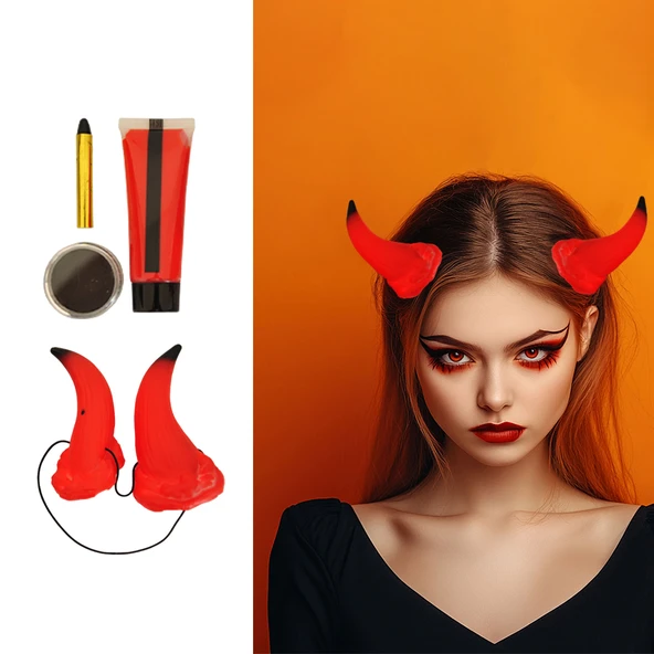 Halloween Cadılar Bayramı Monster Makyaj Seti 4 pr ürün görseli 1