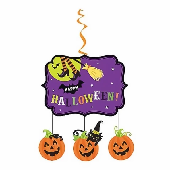 Halloween Cadılar Bayramı Tavan Kapı Süsü - Resim 2