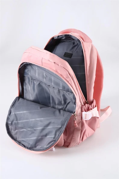Young 51635 3 gözlü okul-srt çanta PEMBE - Resim 5