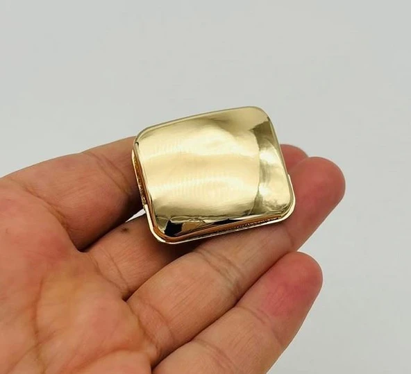 Çanta Aksesuar Light Gold Renk  3.2x2.6 Cm Mıknatıslı Kilit ürün görseli 1