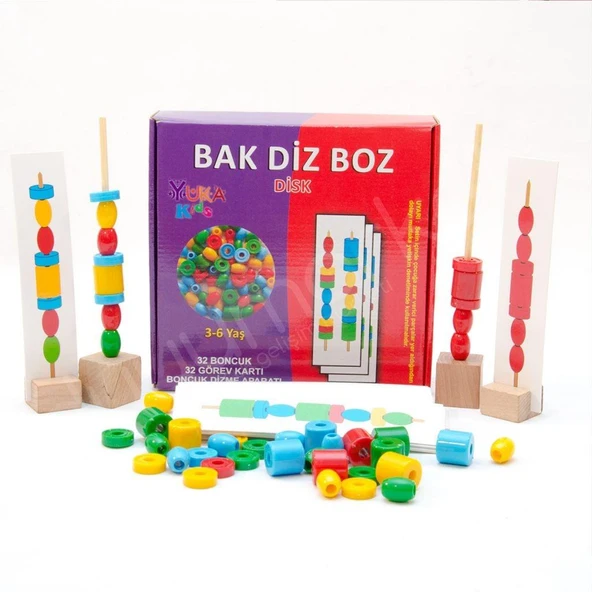 Yuka Bak Diz Boz Boncuk Dizme DİSK 3-6 ürün görseli 1