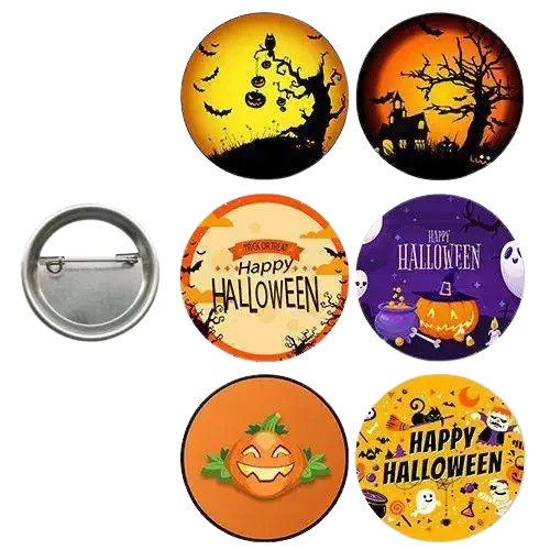 Lisanslı Yaka çanta rozeti HALLOWEEN 6LI ürün görseli 1