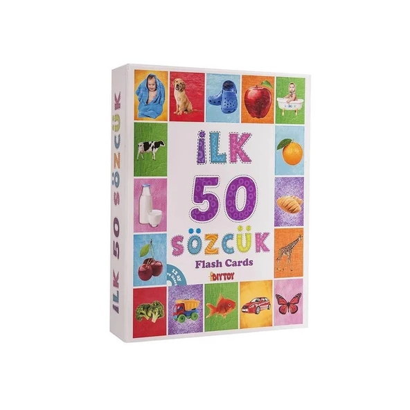 Diytoy Cards Book İlk 50 Sözcük ürün görseli 1