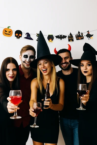 Halloween Cadılar Bayramı Dekoratif Banner 180 cm ürün görseli 1