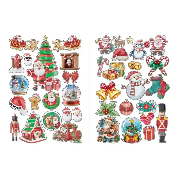 Yılbaşı stickers seti 35x50 2 sayfa ürün görseli 1