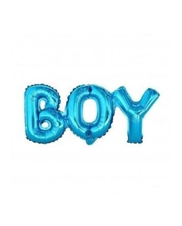 Folyo Balon BOY YAZISI MAVİ 21-52cm ürün görseli 1