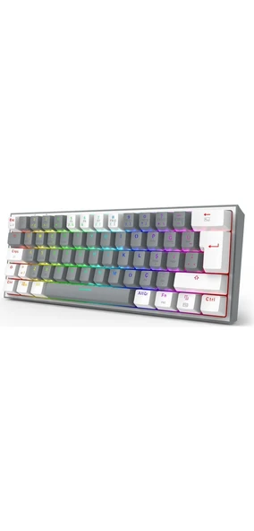 REDRAGON K616 FİZZ PRO RGB RED SWİTCH 2.4GHZ KABLOSUZ TÜRKÇE MEKANİK OYUNCU KLAVYESİ BEYAZ - Resim 3