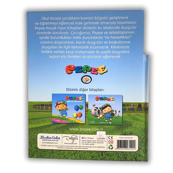 Peppee Keçe Kitap Duygular - Resim 2