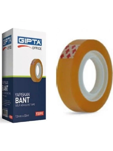 Gıpta Bant Akrilik Sarı 12mm x 33mt 5001 ürün görseli 1