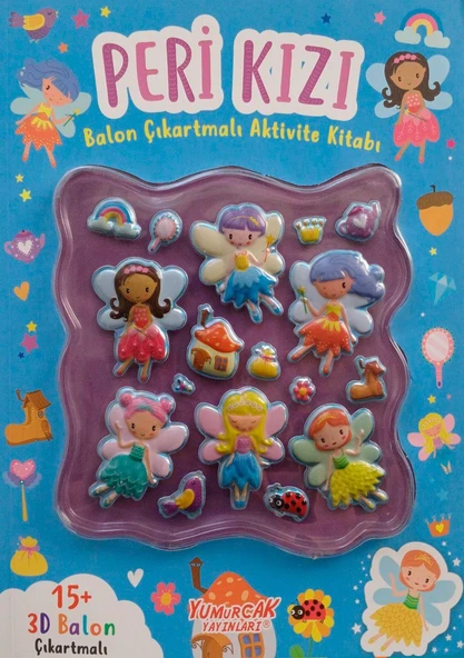 Yumurcak Balon Çıkartmalı Aktivi Kitabı peri kızı ürün görseli 1