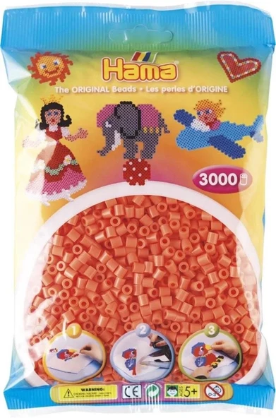 Hama Midi Boncuk 3.000'lik - Pastel Kırmızı ürün görseli 1