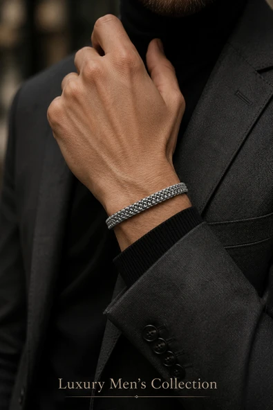 Luxury Men's Collection Çelik Bileklik ürün görseli 1