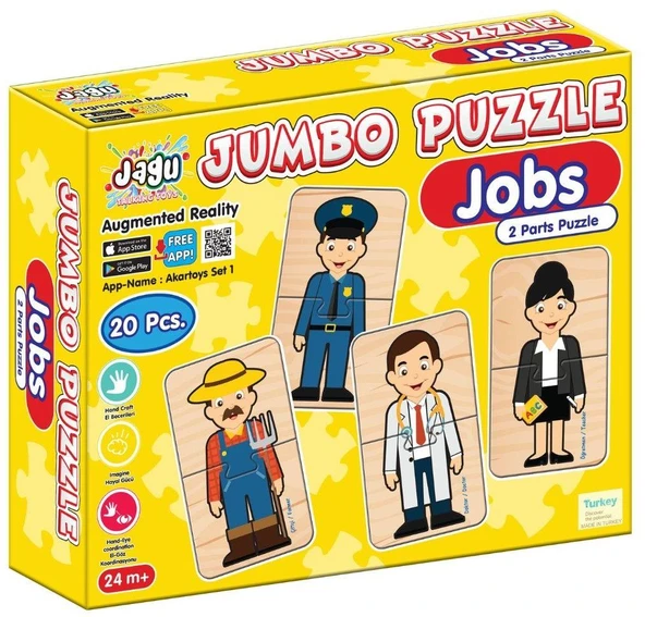 Jagu 2 Parçalı Jumbo Puzzle Meslekler 18 Prç. ürün görseli 1
