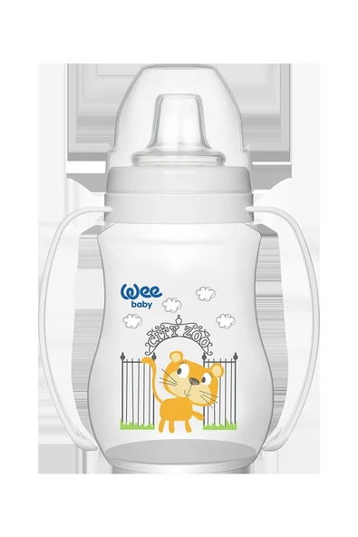 2 ADET Wee Baby Akıtmaz Kulplu PP Antikolik Bardak 250 ml ürün görseli 1
