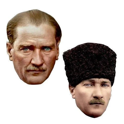 Karton Maske ATATÜRK 6 LI ürün görseli 1
