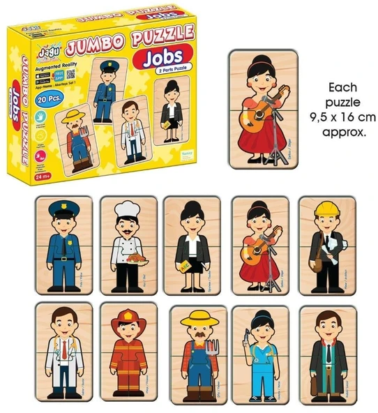 Jagu 2 Parçalı Jumbo Puzzle Meslekler 18 Prç. - Resim 2