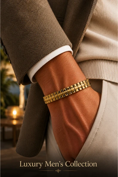 Luxury Men's Collection Çelik Bileklik ürün görseli 1